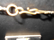 Vintage Brass & Orange Beaded Necklace #11