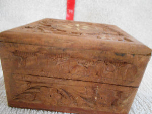 Vintage  Carved Trinket Box (818)