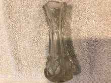 Vintage Pressed Clear Glass Bud Vase  #1151