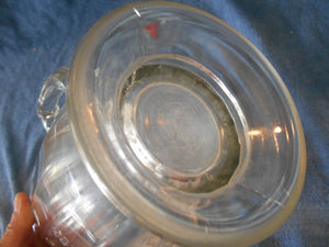 Vintage Lead Glass Pitcher W/Embossed Measurements (30)