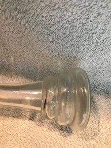 Vintage Clear Glass Vase  #1125