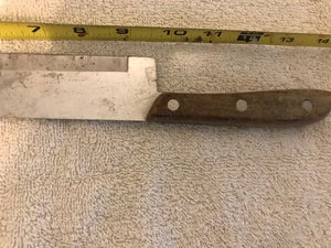 Vintage Stainless Steel & Wooden Handled Knife (#503)