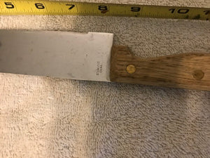 Vintage Stainless Steel Wooden Handled Knife (#504)