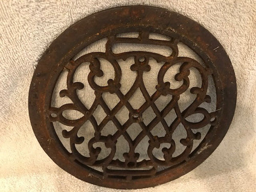 Vintage Cast Iron Decorative Grate (#525)