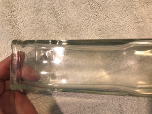 Vintage Clear Lead Glass Vase  #1154