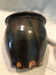 Antique Primitive Pottery Crock  #1150