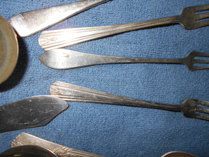 Vintage Silver/Silverplate Silverware Odd Lot (613)