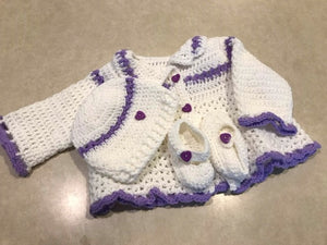 Handmade Infant 3-6 Month Blue 3 Pc Set