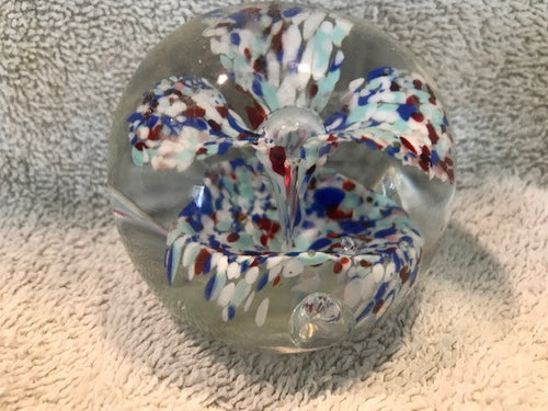 Vintage Mozenski (?) Blown Glass Paper Weight #812