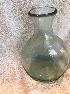 Antique/Vintage Blown Glass Light Greenish Bottle #828