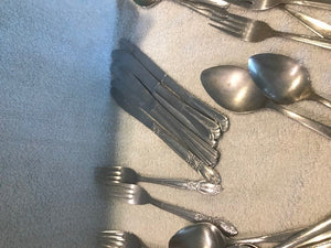 Old Large Lot of Silverware  #1049