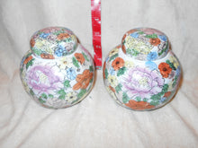 Vintage  Pair of Asian Lidded Jars #88