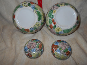 Vintage  Pair of Asian Lidded Jars #88