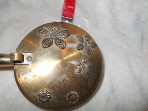 Vintage Brass & Wooden Butterfly Crumb Dish (10)