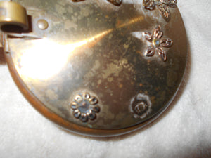 Vintage Brass & Wooden Butterfly Crumb Dish (10)