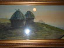 Vintage Original Pasture Scene Water Framed (509)