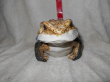 Vintage  Large Painted Pottery Toad #133