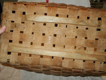 Vintage Large Wide-Weave Basket (18) #2011