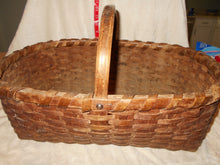 Vintage Large Wide-Weave Basket (18) #2011