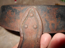 Vintage Cast Iron Or Heavy Metal Large Frying Pan (1)
