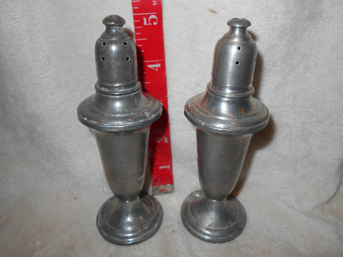 Vintage Empire Pewter Weighted Salt & Pepper Shakers (1)