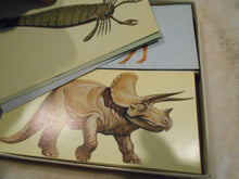 Vintage 1968 Teach-Me Prehistoric Animals Flash Cards (844)