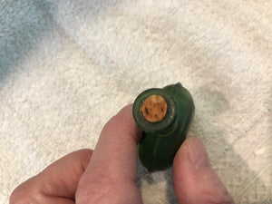 Vintage Green Benjamin Franklin Mini Bottle #818