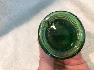 Vintage Green Liberty Bell Mini  Bottle #817