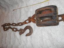 Vintage Block And Tackle With Chain & Hook (#624)