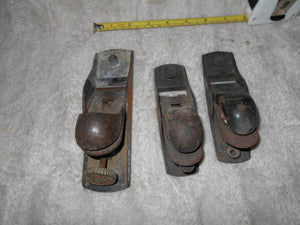 Vintage Set of 3 Woodworking Planes (#623)