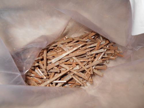 Vintage Bag of Old Square-Headed Nails (#622)