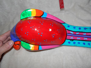 Ceramic Red-Bottomed Parrot #129