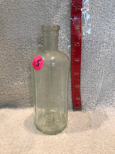 Vintage Atwoods Jaundice Bitters Bottle (615)