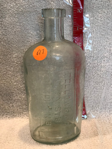 Vintage Fellows And Co Chemist's Bottle (617)