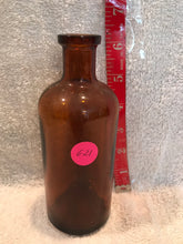 Vintage Amber Medicine Bottle (621)