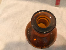 Vintage Amber Medicine Bottle (621)