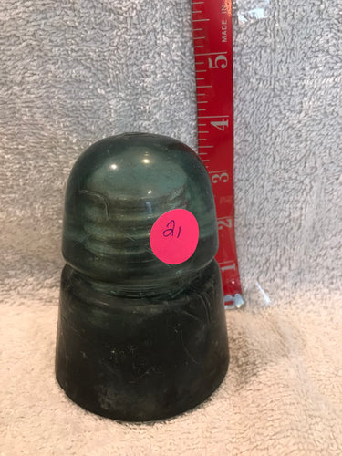 Vintage Dark Green Insulator (21)