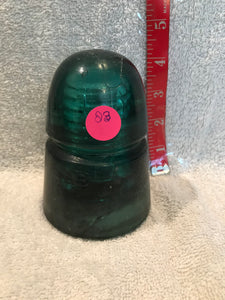 Vintage Dark Green Insulator (23)