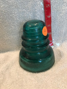 Vintage Dark Green Hemingray Insulator (26)