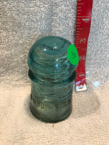 Vintage Aqua Brookfield Insulator (36)