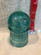 Vintage Aqua W. Brookfield Insulator (37)