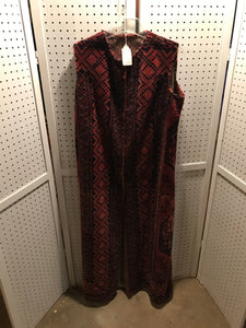 Antique Oriental, Heavy, Long Vest (15A)