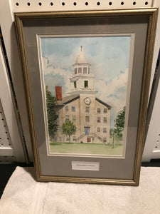 Old Chapel Watercolor by Tuttle Framed (2006)