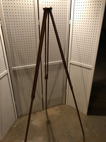 Vintage Wood and Metal Tripod (1)