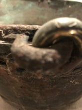 Vintage Brass or Brass & Copper, Handled Planter (25)