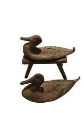 Vintage Pair of 1930s or '40s Canvas Duck Decoys #61