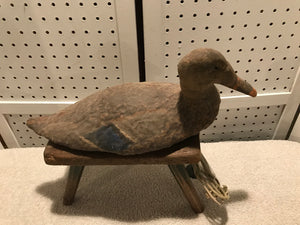 Vintage Armstrong Mallard Canvas & Painted With Wooden Bill #60