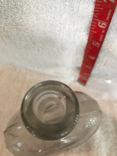 Vintage Clear Flask Beverage Bottle (113C)