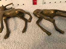 Vintage Pair of Heavy Brass Deer (Stag & Doe) (5)