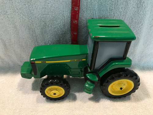 Vintage Ceramic John Deere Tractor Bank 1998 (#6a)